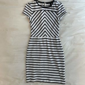 Banana Republic Mixed Stripe Midi Dress